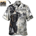 Motorcycle Biker Happy Ride No Road Is To Long Custom Photo - Hawaiian Shirt