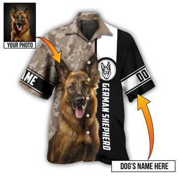 Custom German Shepherd My Lovely Dog Custom Photo Personalized - Hawaiian Shirt, Idea Gift for Dog Lover