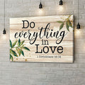 1 Corinthians 1614 Do Everything In Love Wall Art Canvas Bible Verse Wall Art - Religious Wall Decor