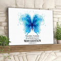 Butterfly - Therefore If Anyone Is In Christ - 2 Conrinthians 5:17 - Christian Canvas Prints - Faith Canvas - Bible Verse Canvas 