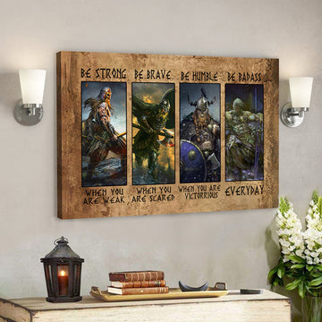 Jesus Canvas Art - Christian Canvas Wall Art - Be Strong Be Brave Canvas Poster 