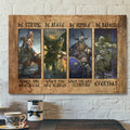 Jesus Canvas Art - Christian Canvas Wall Art - Be Strong Be Brave Canvas Poster
