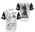 FUNSTUFFPRINT Personalized T-Shirt, Hoodie - Skull Fish Fear Me Fish Reaper 3D T-shirt