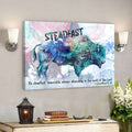 Be Steadfast - Cow - Bible Verse Canvas - Christian Canvas Prints - Faith Canvas 
