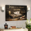 Jesus In My Heart Nursing In My Veins - Christian Canvas Prints - Faith Canvas - Bible Verse Canvas 