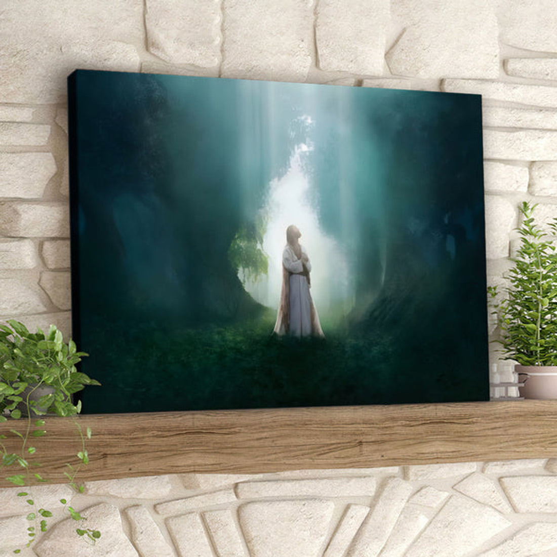 Lightweave - Jesus Canvas Poster - Christian Canvas Prints - Faith Canvas 