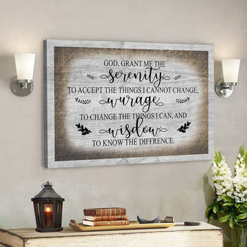 Jesus Canvas - Christian Canvas Wall Art - Scripture Wall Decor - God Grand Me Canvas Poster 