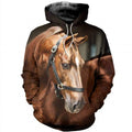 FUNSTUFFPRINT Horse 3D Hoodie For Men 3D Hoodie and Zip Hoodie