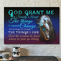 Scripture Wall Decor - Jesus Canvas Art - Wall Art - God Grant Me Canvas Poster