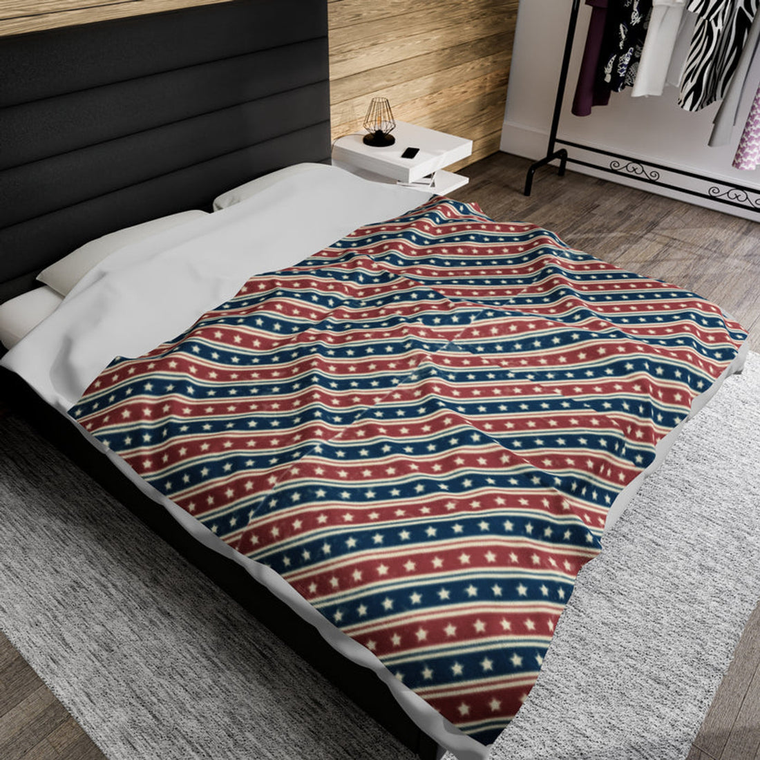 FUNSTUFFPRINT Sports Stars USA Velveteen Plush Blanket
