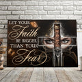 Let Your Faith Be Bigger Than Your Fear - Christian Canvas Prints - Faith Canvas - Bible Verse Canvas 