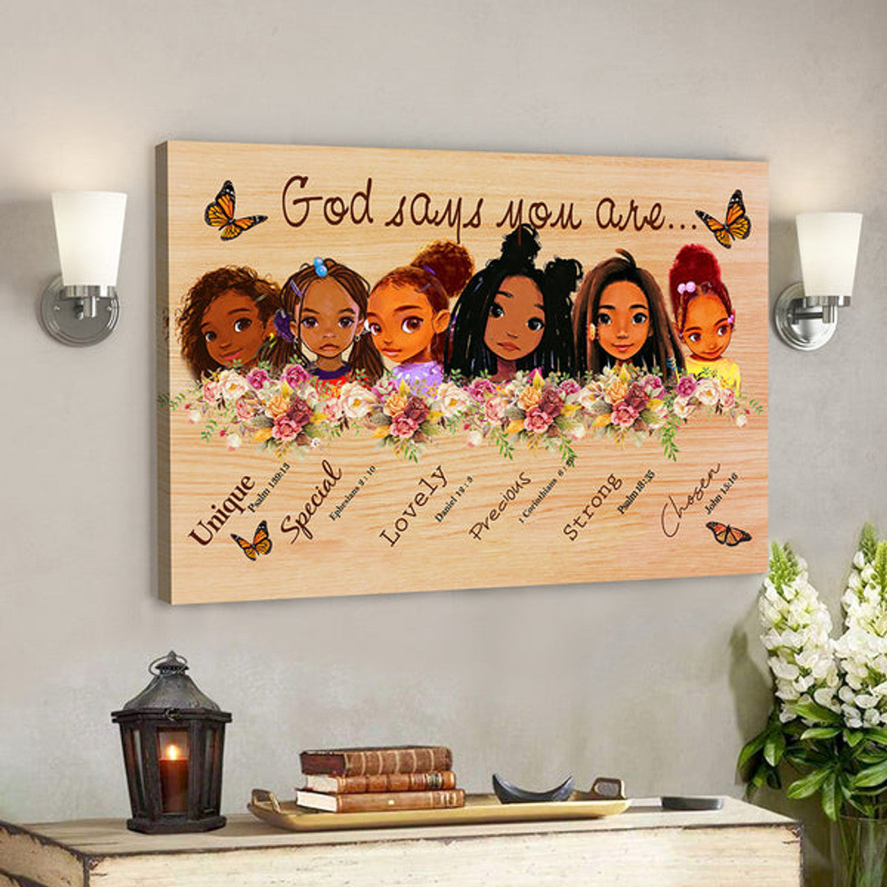 Christian Canvas Wall Art - Scripture Wall Decor - God Say You Are Baby Girl Canvas Poster 