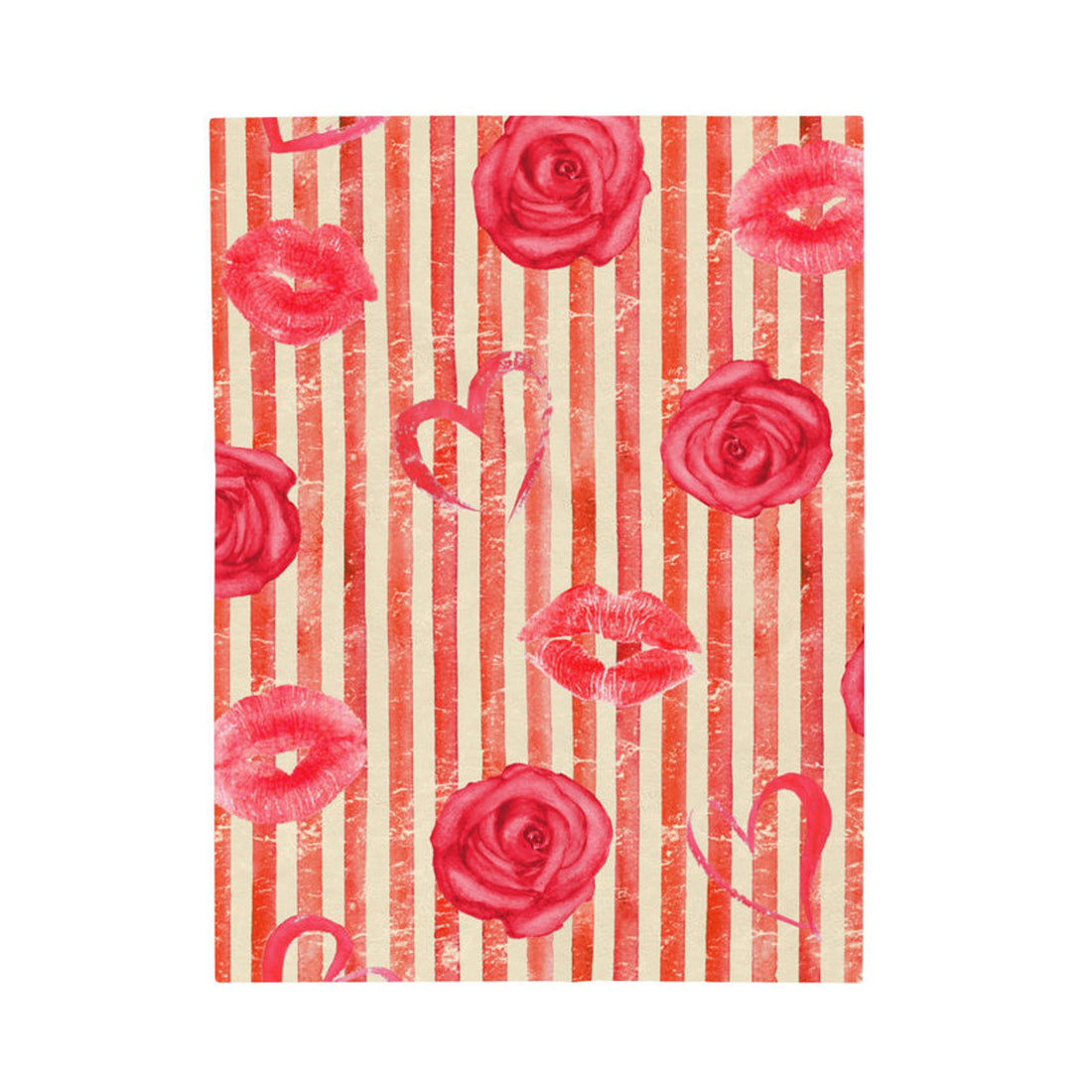 FUNSTUFFPRINT Sweetheart Velveteen Plush Blanket