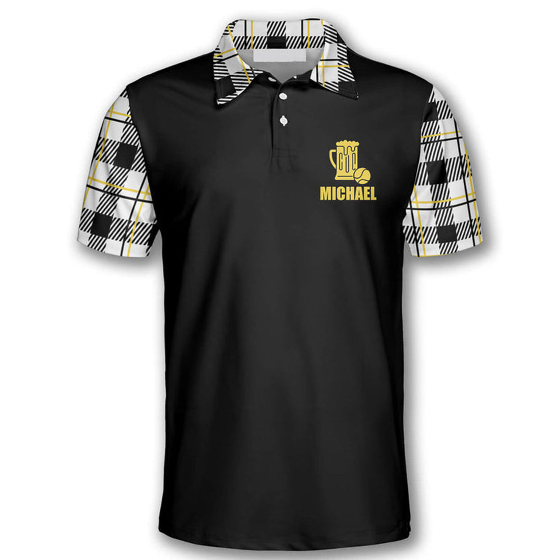Custom Tennis Today's Forecast With A Chance Of Drinking Customized Name All Over Printed Polo Shirt