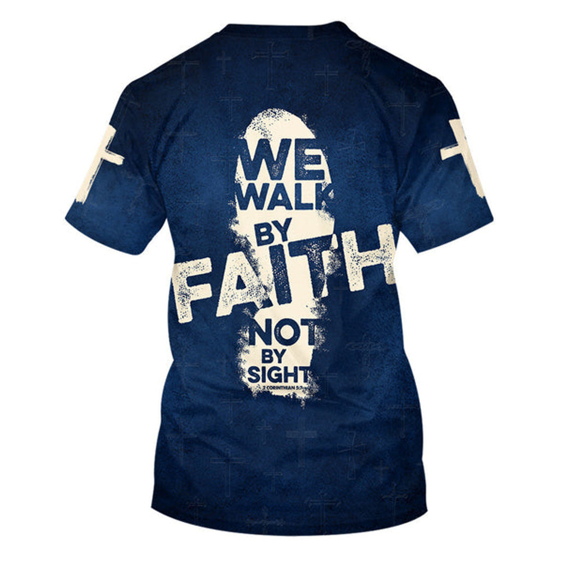FUNSTUFFPRINT 2 Corinthians 57 For We Walk By Faith, Not By Sight 3d Shirts - Christian T-Shirts For Men And Women
 3D T-shirt