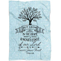 FUNSTUFFPRINT 2 Peter 318 But Grow In The Grace And Knowledge Of Our Lord Fleece Blanket - Christian Blanket - Bible Verse Blanket