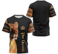 FUNSTUFFPRINT Personalized T-Shirt, Hoodie - Lion The Queen Crown 3D T-shirt