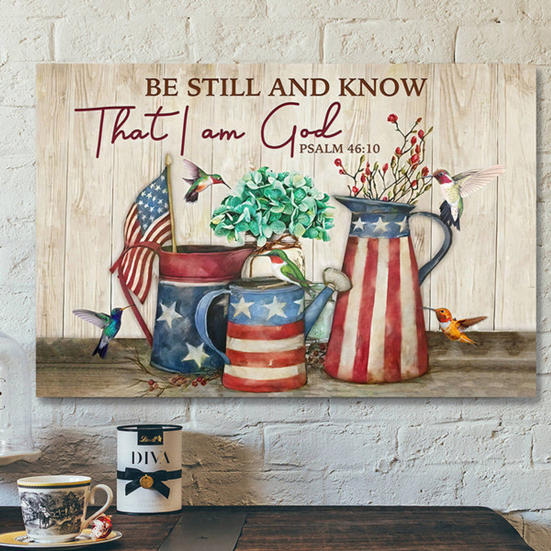 Scripture Wall Decor - Jesus Canvas Art - Be Still And Know Canvas Poster