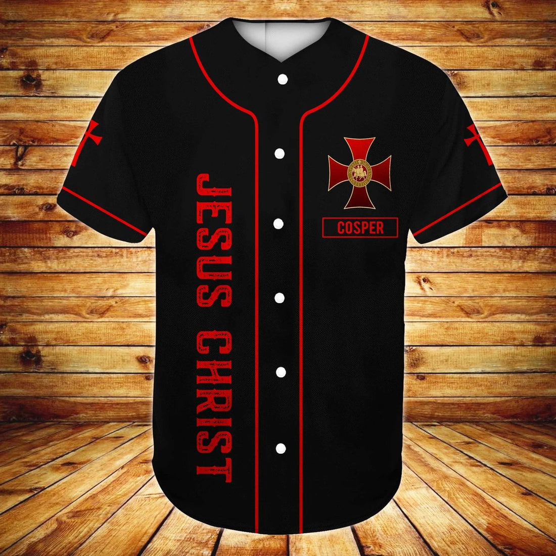 Personalized Jesus Baseball Jersey - Cross Baseball Jersey - Gift For Christians - Way Maker Miracle Worker Promise Keeper Custom Baseball Jersey