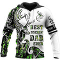 FUNSTUFFPRINT best Buckin Dad Ever 3D Hoodie and Zip Hoodie