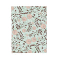 FUNSTUFFPRINT Boho Floral Velveteen Plush Blanket