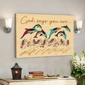 Bible Verse Canvas - Scripture Canvas Wall Art - Jesus Canvas - God Says You Are Dolphin Unique Special Lovely Poster Canvas 