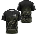 FUNSTUFFPRINT Personalized T-Shirt, Hoodie - Go Fishing Reaper Walleye Fisherman Dominate The Water 3D T-shirt