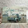 Jesus Take The Wheel - Butterfly And Car - Christian Canvas Prints - Faith Canvas - Bible Verse Canvas 