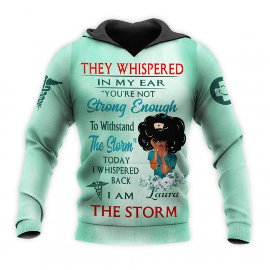 FUNSTUFFPRINT Personalized Nurse 3D Hoodie Today Im A The Storm 3D Hoodie and Zip Hoodie