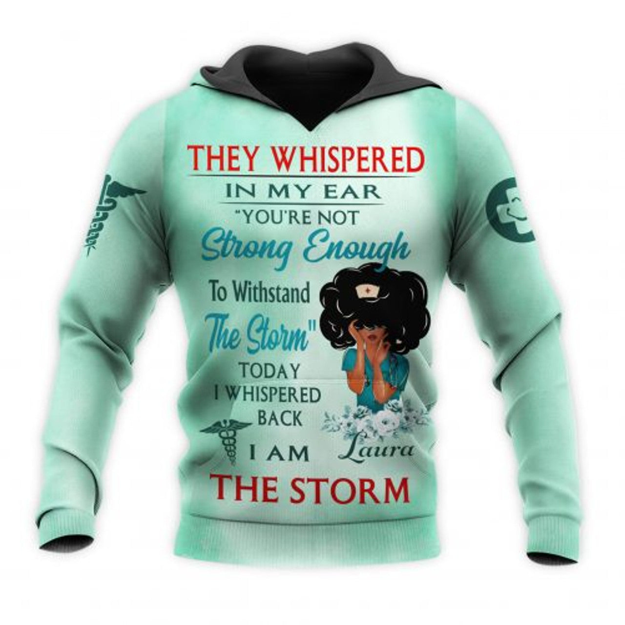 FUNSTUFFPRINT Personalized Nurse 3D Hoodie Today Im A The Storm 3D Hoodie and Zip Hoodie