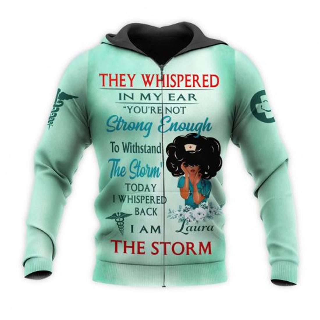 FUNSTUFFPRINT Personalized Nurse 3D Hoodie Today Im A The Storm 3D Hoodie and Zip Hoodie
