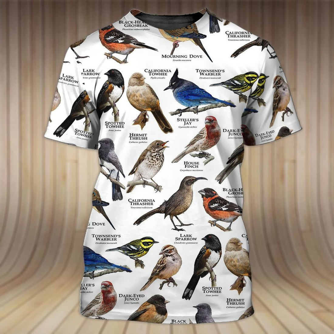 FUNSTUFFPRINT 3D Bird Shirt, 3D All Over Print Birds Shirt, Bird on Shirt 3D T-shirt