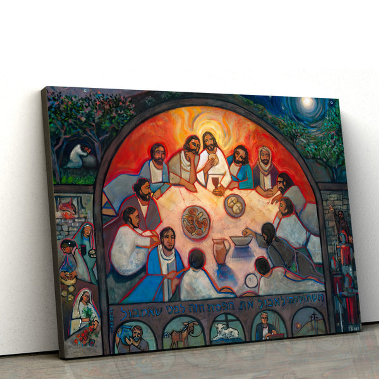 The Last Supper Canvas Poster - Christian Canvas Wall Art 
