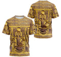 FUNSTUFFPRINT Personalized T-Shirt, Hoodie - Gold Ancient Egypt Pharaoh 3D T-shirt
