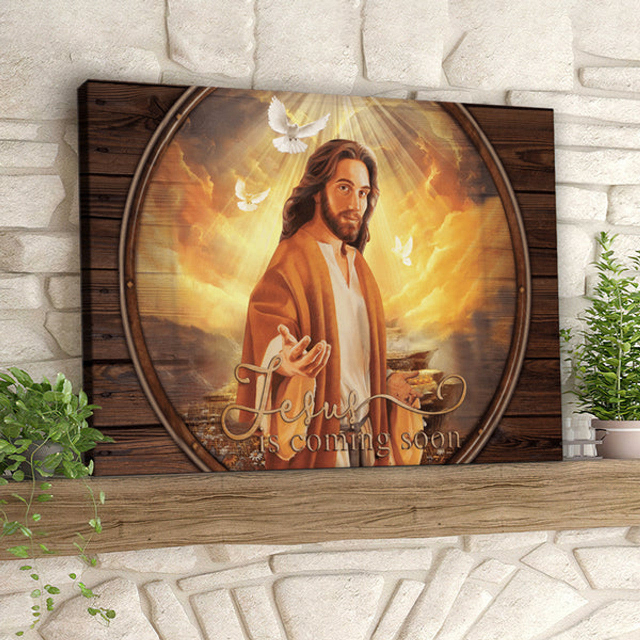 Jesus Coming Soon - Jesus Pictures - Christian Canvas Prints - Faith Canvas - Bible Verse Canvas 