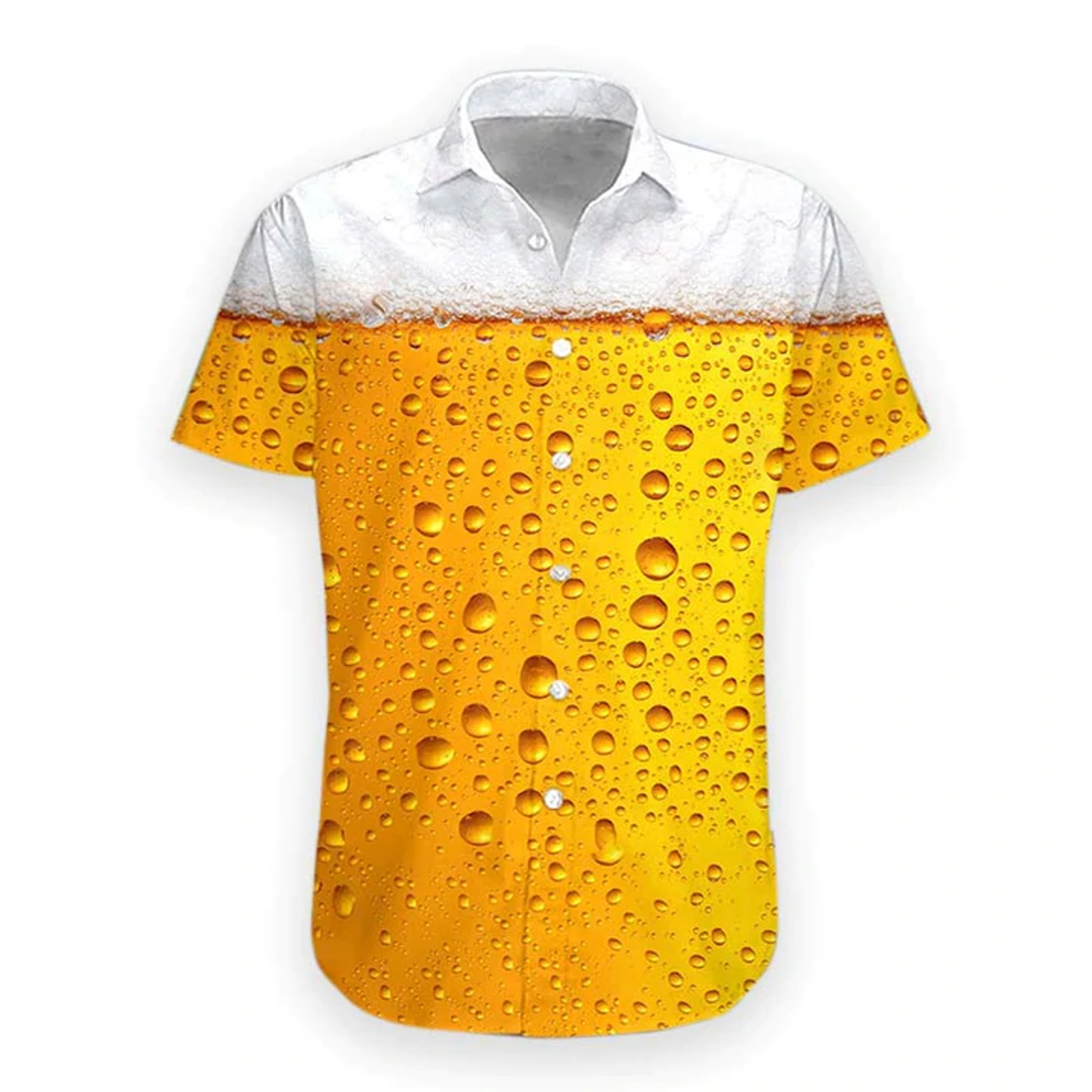 Men's Hawaiian Shirt, 3D Beer Hawaii Shirt, Hawaiian Shirts for Men Short Sleeve Aloha Beach Shirt