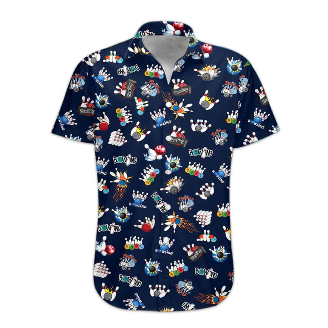 Men's Bowling Hawaii Shirt, Hawaiian Shirts for Men Short Sleeve Aloha Beach Shirt