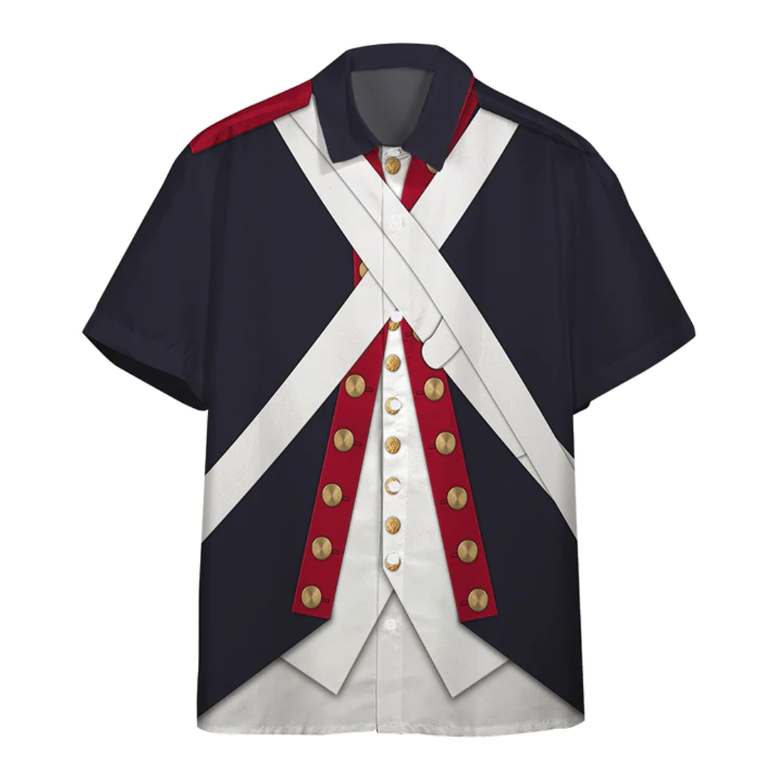 3D Continental Army Custom Short Sleeve Shirt, Hawaiian shirt for men, women