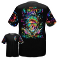 FUNSTUFFPRINT Skull Mermaid Pride Shirt For LGBT Month, Gay Pride Skull Shirt, Lesbian Pride Shirt 3D T-shirt