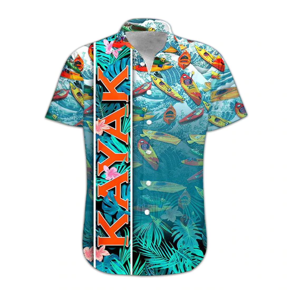 3D Kayak Hawaii Shirt, Mens Hawaiian Aloha Beach Shirt, Hawaiian Shirts for Men