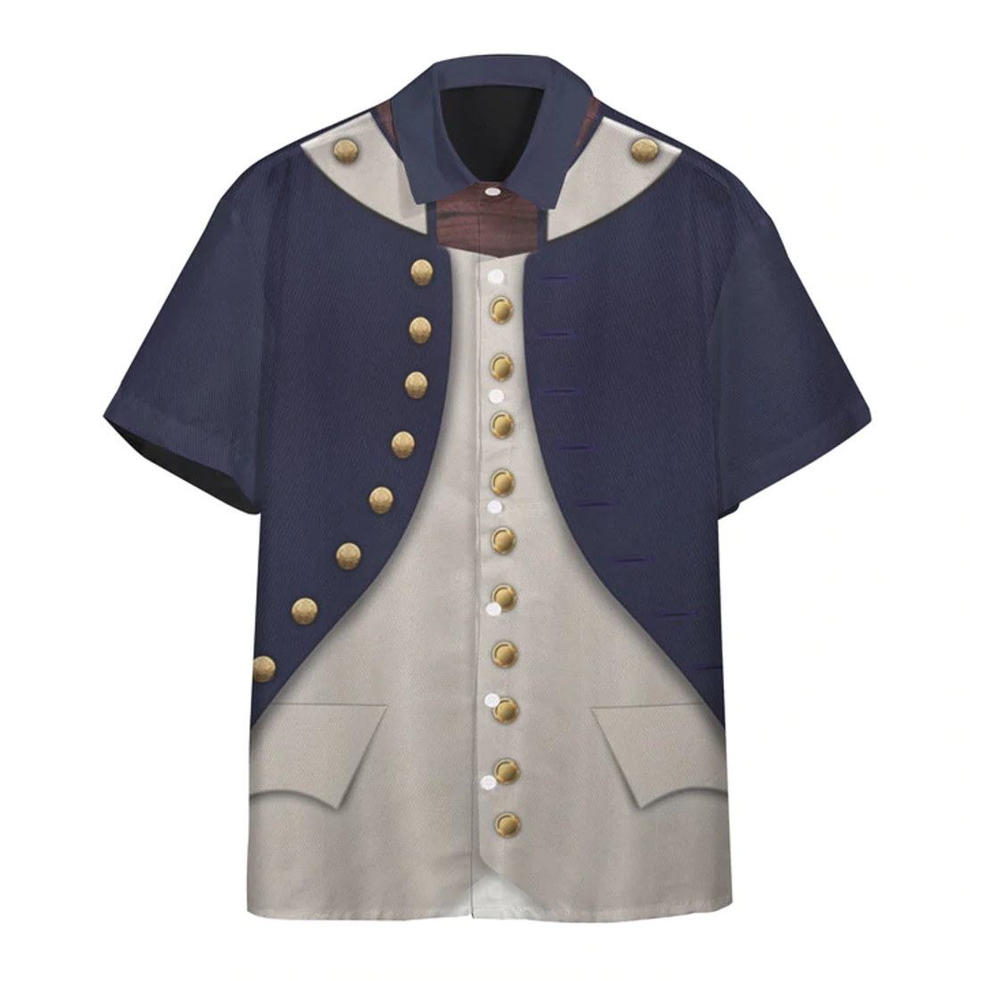 3D Midshipman 1806 Napoleonic Wars British Navy cosplay Hawaiian shirt, Hawaiian shirt for men, women