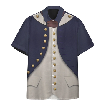 3D Midshipman 1806 Napoleonic Wars British Navy cosplay Hawaiian shirt, Hawaiian shirt for men, women