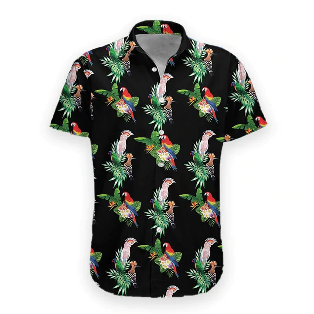 3D Summer Parrot flower Hawaiian Shirt, Hawaiian shirt for men, women