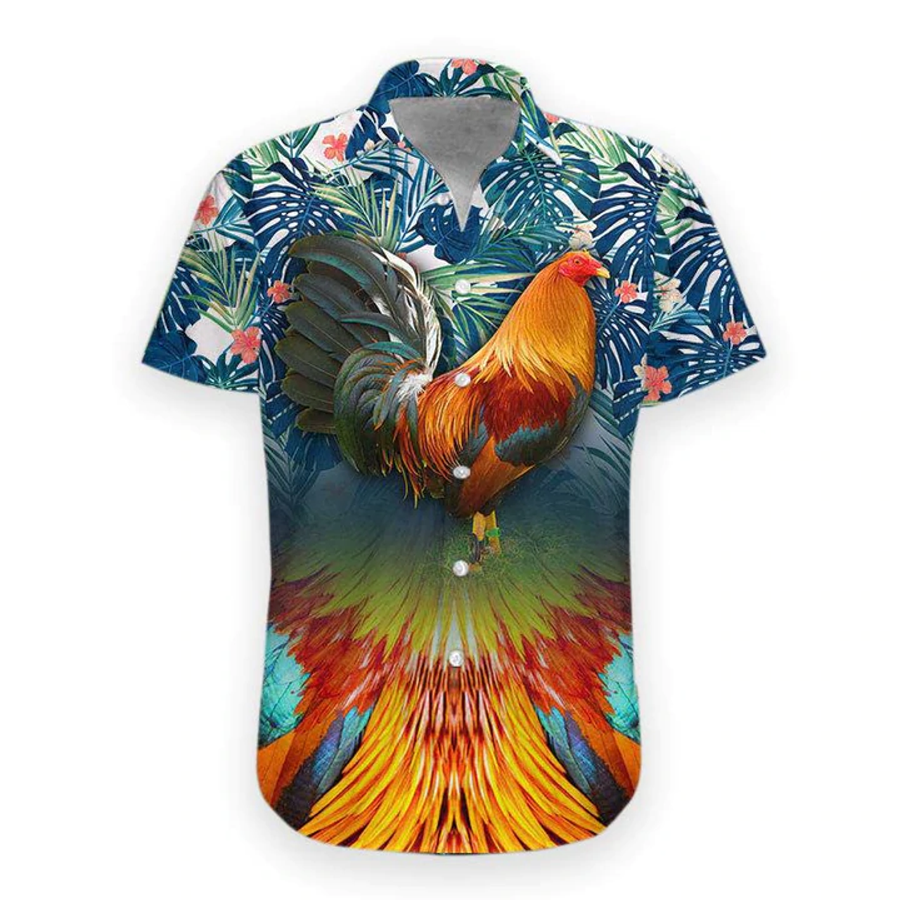 3D Rooster Hawaiian Shirt, Hawaiian shirt for men, women