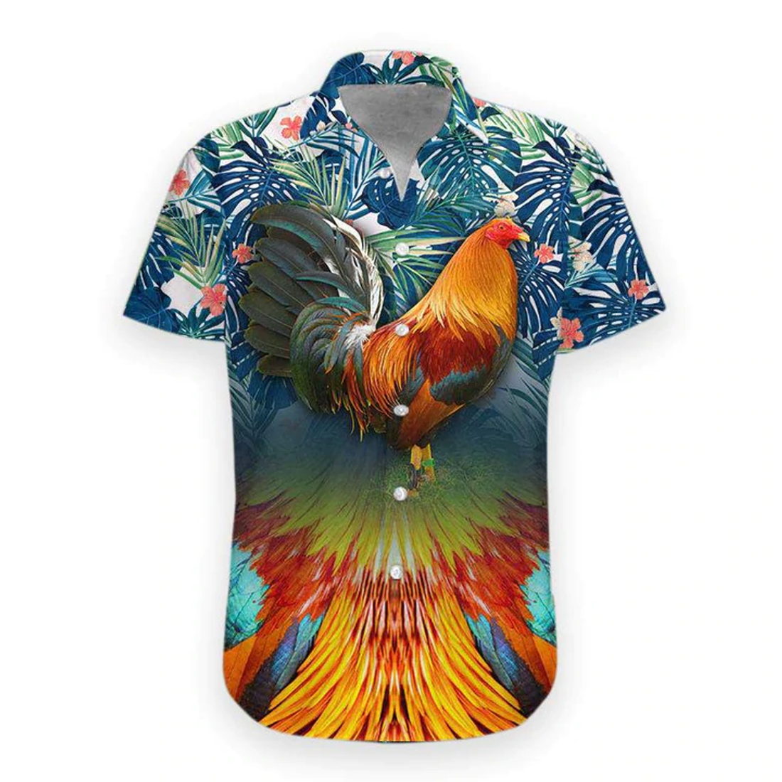 3D Rooster Hawaiian Shirt, Hawaiian shirt for men, women