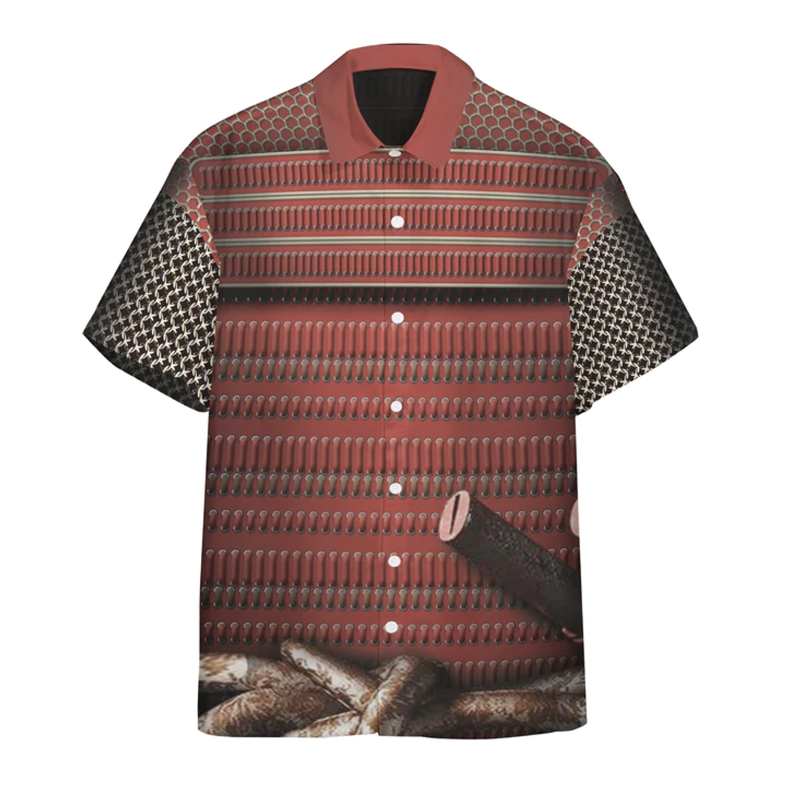3D Samurai Custom Hawaiian Short Sleeve Shirt, Hawaiian shirt for men, women
