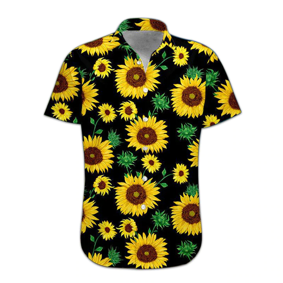 3D Sunflower Hawaii Shirt, Hawaiian Shirts for Men, Women Print Button Down Shirt