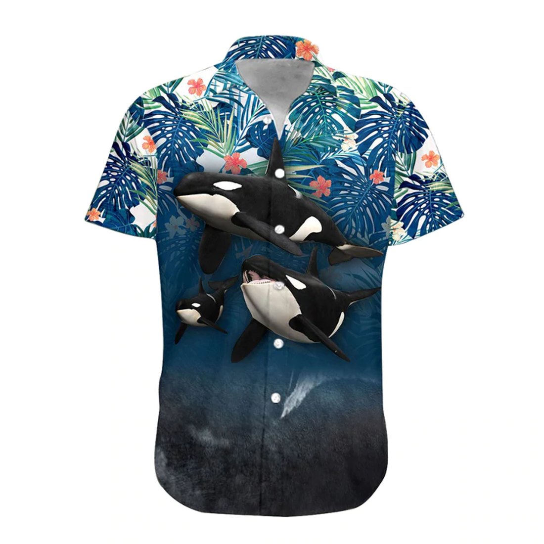 3D Summer Whale Hawaiian Shirt, Hawaiian shirt for men, women