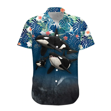 3D Summer Whale Hawaiian Shirt, Hawaiian shirt for men, women