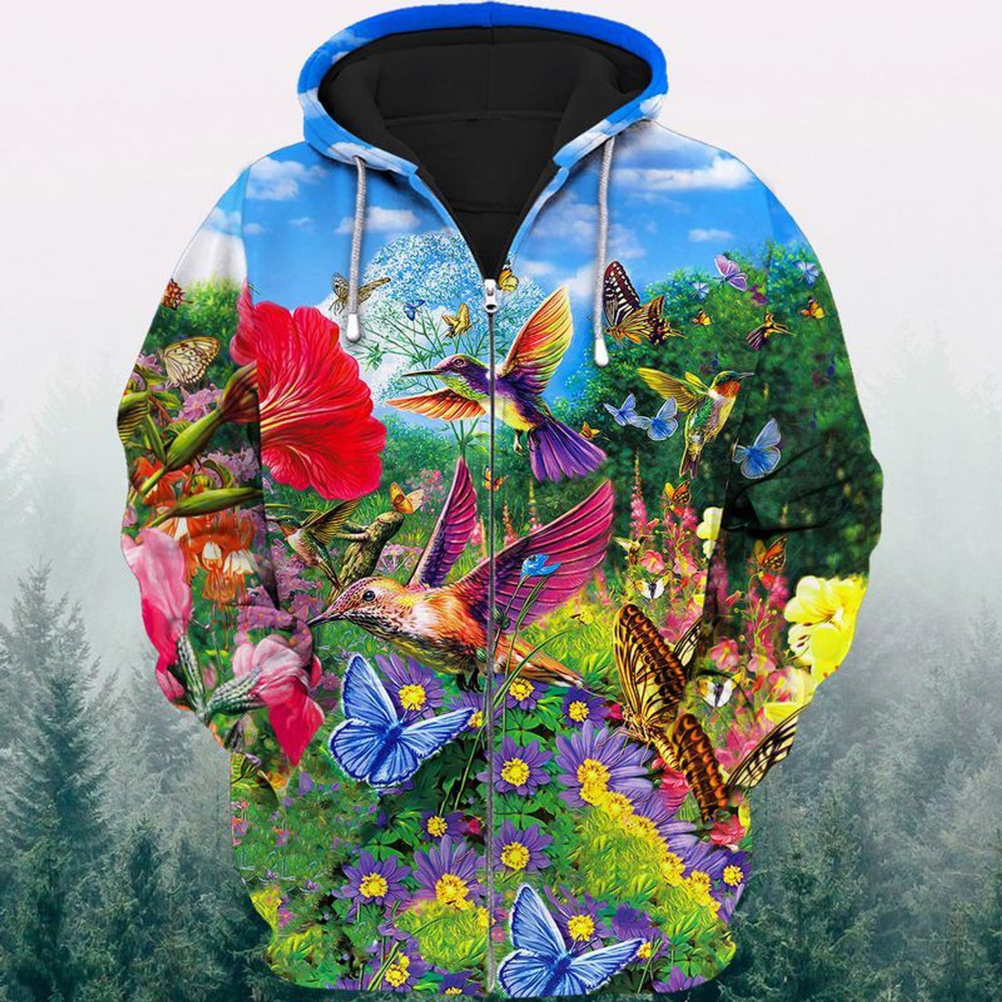 FUNSTUFFPRINT Hummingbird 3D Hoodie and Zip Hoodie